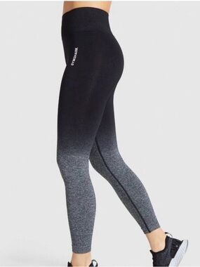 Gymshark Black to Gray Ombre High-Waist Leggings